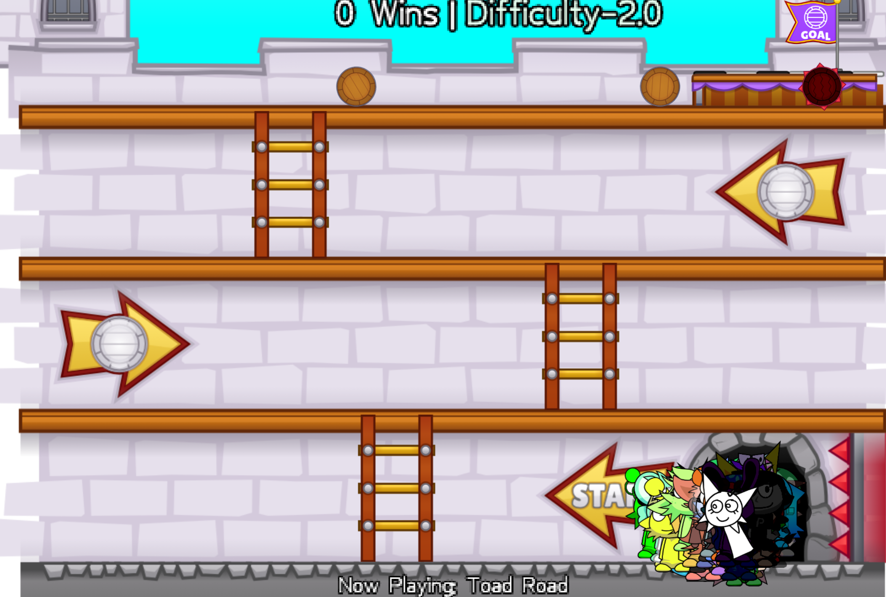 Ay In Climbing Barrel Castle But Sprunkies