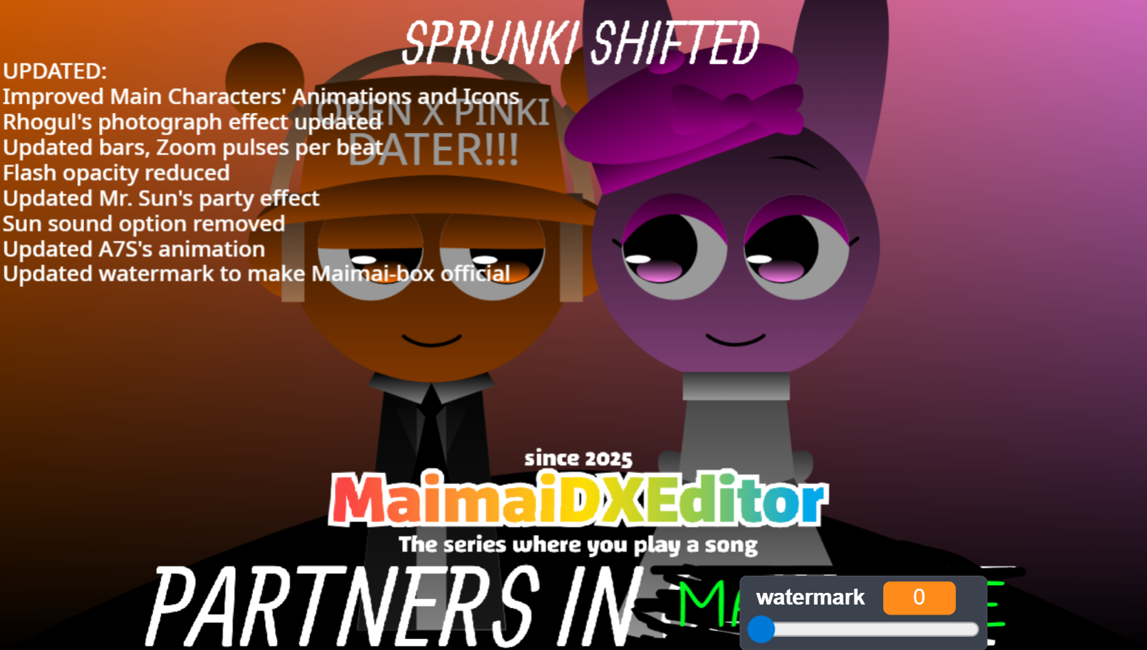 Sprunki Maimai Box V1 Partners In Marriage