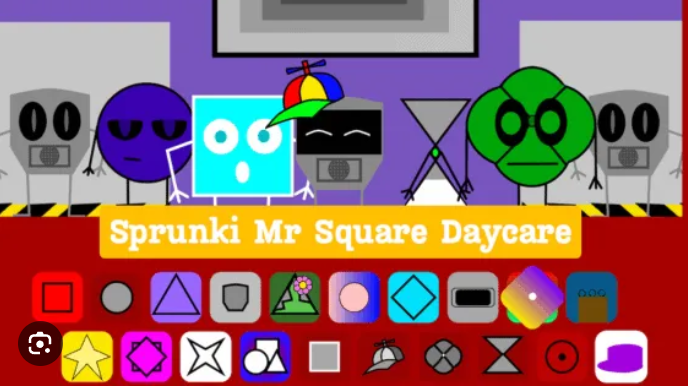 Sprunki Mr Square Daycare