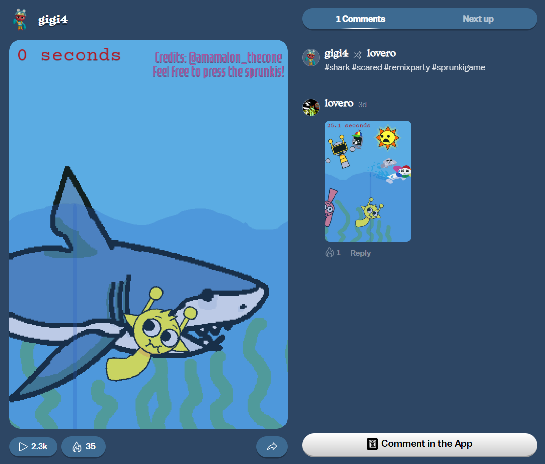 Sprunki Shark Chase