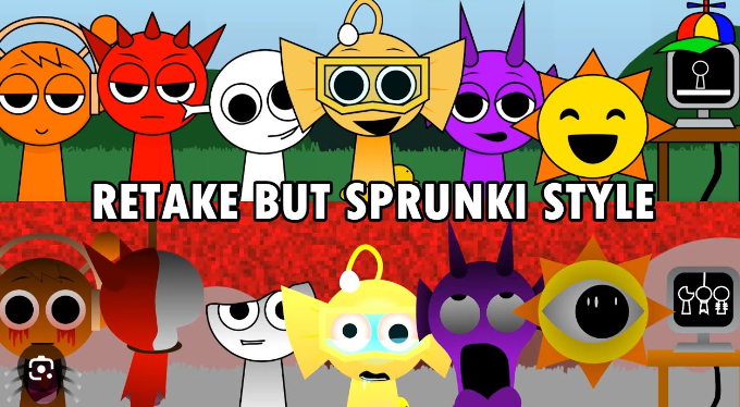 Sprunki Swap Remix Of Retake But Sprunki Style