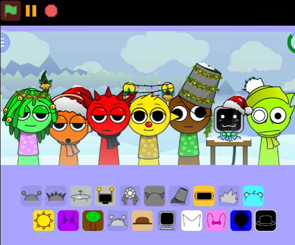 Sprunki Winter Holidays